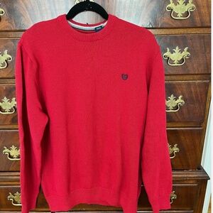 Chap's Red Crew Neck Mens Pullover Sweater Size Large NWT.jpg